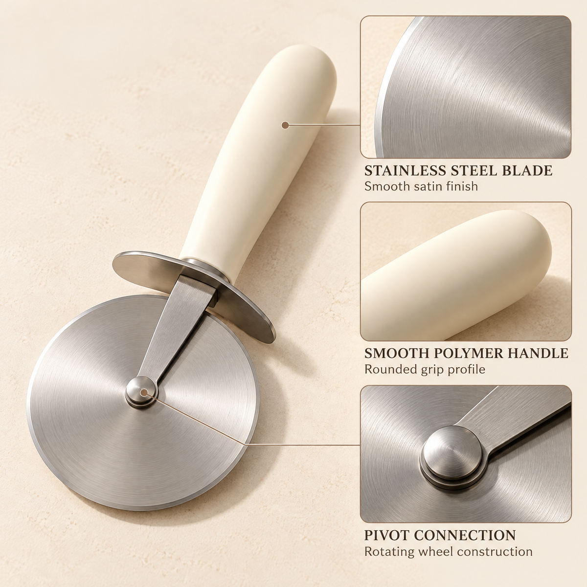 Thalvessa™ Stainless Steel Pizza Cutter