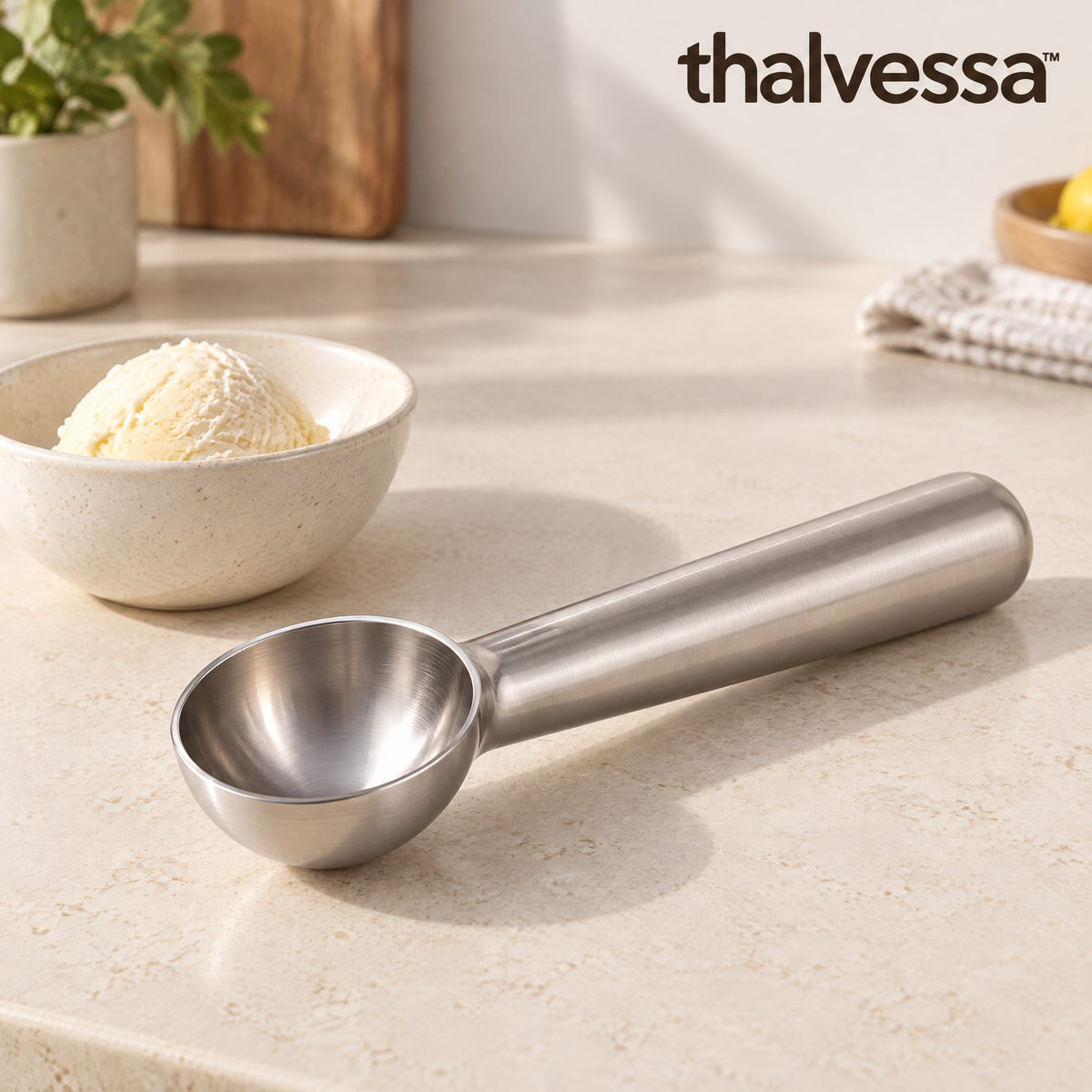 Thalvessa™ Stainless Steel Ice Cream Scoop